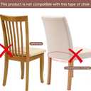 Stretch Seat Covers for Dining Room Chairs Set of 6,Dining Chair Covers, Kitchen Chair Covers,Removable Washble Dining Room Chair Seat Cover,Chair Slipcovers Protector (Navy Blue)