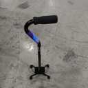 Medline Aluminum Quad Cane with Small Base for Balance, Height Adjustable 29" to 38", Knee Injuries, Surgery Recovery & Mobility, Lightweight Walking Aid for Seniors & Adults, 300 lb Weight Capacity