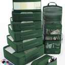 Veken 10 Set Packing Cubes for Travel Essential, Suitcase Organizer Bags in 4 Sizes, Carry-On Luggage Accessories with Large Laundry & Hanging Toiletry Bag, Must-Have for Airplane, Road Trip & Camping