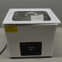 CREWORKS 3L Digital Ultrasonic Cleaner, 0.8 gal Quiet Ultrasonic Cleaning Machine with Degas Mode and 7 Oscillation Levels, 120W Professional Ultrasound Cleaner with 100W Heater & Timer for Home Use (White)