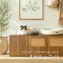 Cat Litter Box Enclosure Furniture with Storage, 42.5"L x 18.5"W x 16.9"H