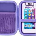 Lebakort Storage Case Compatible with VTech KidiBuzz 3 / KidiBuzz G2 Kids’ Electronics Smart Device KidiConnect (Purple Case)