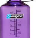 Nalgene 16 oz Narrow Mouth Water Bottle | Slim Cup Holder Size, BPA-Free, Durable & Leak Proof, Lightweight Travel Bottle, Purple