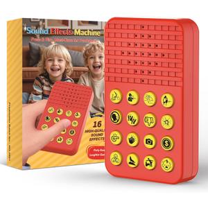 GEERAY Prank Sound Effect Machine - 16 Hilarious Sounds - Pocket Sized Noise Maker for Ages 3+ Kids - Funny Gag Christmas Birthday Gift for Teens Boys Girls