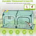 Pop up Greenhouse Tent Cover Tunnel Plant House,Large Gardening Flower Sunshine Room with Mesh Windows,Backyard PE Cover for Cold Frost Protector with Stakes and Rope Guys (Large Size)