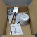 Galvanized Fluke Anchor Kit Includes Anchor Chain, Rope and Shackles, for Pontoons, Dinghies, Fishing Boats, Bass Boats, Sport Boats, Sport Yachts, 5/8/10/13 lb Boat Anchor Kit