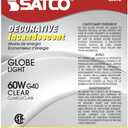 Satco 60W G40 Globe - Medium Base - Clear - 120V