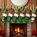 Norme 6 Pcs Christmas Tree Topper 17 Inch Red Green Candy Cane Xmas Decorations Woolen Curly Christmas Tree Picks Ornaments for Xmas Vase Filler Garland Home Holiday Decorations