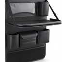 PULILAI Car Backseat Organizer 25.2in | Foldable Tray, Tablet Holder