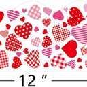 72 Feet Valentine's Day Love Heart Border Trim for Valentine Classroom Bulletin Board Decorations