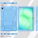 Azzsy Case for Samsung Galaxy Tab A11+/A9+ Plus 11 Inch 2026/2024, Heavy Duty Shockproof Rugged High Impact Protective Case, Sky Blue