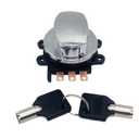 Ignition Switch Lock with 2*Keys Compatible with Harley-Davidson Road King Dyna Softail,Round Key Ignition Switch Replace for 71501-93 71313-96