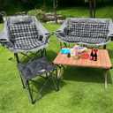 2 Pack Camping Chairs for Adults Heavy Duty Oversized Lawn Folding Chair, Single Seat