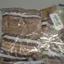 Creative Co-Op Cotton Blend Throw with Stripes and Fringe, Rust Color, Natural and Black