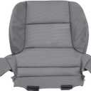 Driver Bottom Cloth Seat Cover for Chevy Silverado 1500 2014-2018, Silverado 2500 2500HD 3500 3500HD 2015-2019 Dark Ash Gray (Also for Passenger Side)