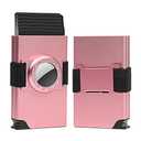 Fermido Airtag Wallet for Women Pop Up Card Holder, Twin Aluminum Womens Wallets with Credit Card Slots, Womens Double Compact Minimalist Metal Wallet for Women