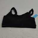 Women Sport Bra Swimsuit Top - Swim Bra Bikini Top Only Scoop Neck Bathing Suit 2025 Swimwear (X-Small, Black)