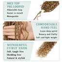 Goddess Bohemian Box Braids Crochet Hair - 18 Inch Crochet Braids with Curly Ends, 7 Packs Synthetic Braiding Hair Extensions for Black Women, M33/30/27