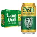 Liquid Death Iced Tea - Green Guillotine (Green Tea), Less Sugar*, Boost of Caffeine, B Vitamins, No Artificial Sweeteners, 12 Fl Oz (Pack of 12)