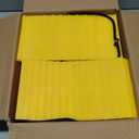 Wheel Chocks, 4Pack Heavy Duty Wheel Chocks with Rope for Easy Removal, Durable, Non-Slip, Hard Plastic Wheel Chocks for, RV, Camper, Effective in Keeping Your Vehicle in Place, Yellow