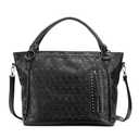 Women Large Capacity Bags Pu Leather Black Handbag Punk Skull Tote Bag Dress Tote Crossbody Bags