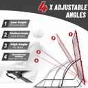 Heavy Duty Baseball Rebounder Net Pitchback Softball Pitchback
Bounce Pitch Back for Ground, Line Drive, Fly Ball Return Settings Solo Fielding Trainer, 4x4.5 FT