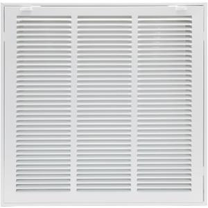 16"W x 16"H [Duct Opening Size] Steel Return Air Filter Grille - Removable Face/Door for 1 inch Filters -HVAC Vent Cover Grill - White [Outer Dimensions: 18 5/8"W X 18 5/8"H]