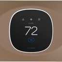 Wall Plate Cover Compatible with New 2025 Ecobee Smart Thermostat Essential, Practical Ecobee Thermostat Trim Kit, Programmable WiFi Thermostat Accessory (1, Mocha)