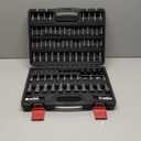 92-Piece Allen and Torx Bit Socket Set, 1/4" 3/8" and 1/2" Drive Tamper Proof Torx/Hex SAE & Metric Bit Set