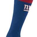 For Bare Feet womens Nfl Cozy Feather Compression Varsity Stripe Team Color (Blue, L)
