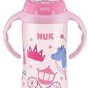 NUK Learner Cup, 10 oz, 8+ Months, BPA Free, Spill Proof Sippy Cup (Pink Kingdom)