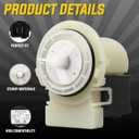 8181684 Washer Drain Pump by Seentech - Exact Fit for Whirlpool Kenmore Kitchen Aid Washers - Replaces AP3953640 1200164 280187VP 285998 8181684 8182819 8182821 AH1485610 EA1485610 PS1485610