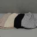 SATINIOR 5 Pieces Women's Slouchy Beanie Chemo Hat Stretch Cancer Head Wraps Sleep Head Scarf for Cancer Patient (Exquisite Color)