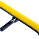 18" Swimming Pool Cleaning Brush with Curved Edge Design - Heavy-Duty Bristles for Inground/Above Ground Pools -Compatible with Standard Telescopic Poles (Pole Sold Separately)