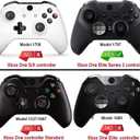 eXtremeRate Purple Replacement Buttons for Xbox One Elite Series 2 Controller, LB RB LT RT Bumpers Triggers ABXY Start Back Sync Profile Switch Keys for Xbox Elite Series 2 Core Controller Model 1797