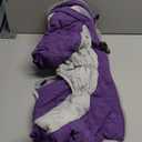 AOFITEE Dog Coat Warm Dog Puffer Jacket for Winter, Windproof Dogs Coat with Harness Built in, Reflective Turtleneck Dogs Winter Jacket Snowsuit, Full Body Fleece Coats for Large Pet (Purple) L