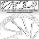 BUCKLOS 2PC Bike Brake Rotors 140mm 160mm 180mm 203mm, MTB Stainless Steel Bicycle Disc Rotors with 12 Bolts for Mountain Road Bike/Ebike/BMX