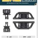 Trumgeta 2X EZ Side Steps Fit for 2007-2018 Jeep Wrangler JK 2/4 Doors Running Boards 350 LBS Load (NOT for Rock Rails)