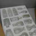 36Pcs Bud Vases Set Small Vintage Glass Bottles Clear Bud Vases in Bulk Multiple Shape Cute Glass Vases for Rustic Wedding Centerpieces Table Decorations and Home Decor(Clear)