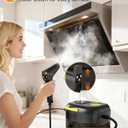 Handheld Steam Cleaner for Home, Portable Steamer for Cleaning with 6-Level Adjustable Handle, 1.47Qt Tank, 15s Heat-Up, 185" Reach & 16 Accessories  Clean Dirt, Car, Grout, Tile, Floor, Grease