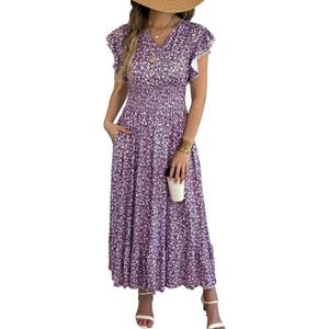 Casual Summer Maxi Dresses for Women (XL)