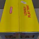 SYNCFUN Play Tent for Kids,Indoor & Outdoor Tent with Blanket,LED Lights & Flags for Toddler,Spacious 51*35*52 Inch,Playhouse for Kids,Ideal Private Space for Reading & Play for Boys & Girls Age 3-7 (Gray)