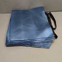 Nush Nush Aqua Blue XL Gift Bags - Set of 12 Reusable Extra Large With Handles - Perfect for Birthday, Party, Goodie, Favor - 15.5W x 6D x 12H Size
