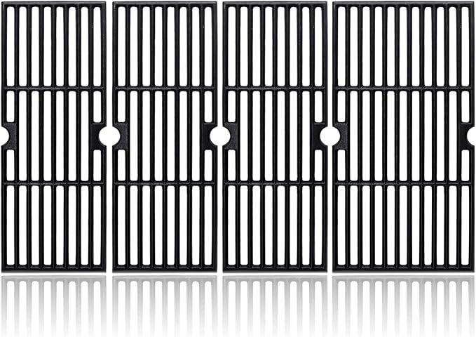 Adviace 18 Inch Cast Iron Grill Grates for Charbroil Performance 463243518, 463275517, 463243519, 463274419, 463274819. Cooking Grid Grates for Char-Broil Grill Replacement Parts