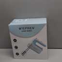 Hand Mixer Electric Handheld, 5-Speed Handheld Mixer, 380W Electric Mixer with Stainless Steel Whisk Beater Attachments, Snap-On Storage Case, Measuring Cups, Kitchen Cake Mixers for Baking Supplies (B-Mint Green)