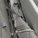 Baby Bassinet Bedside Sleeper Crib with Mattress 5-Level Adjustable Height, Breathable Mesh & Mosquito Net, Portable Folding Travel Cradle with Auto-Lock Wheels Light Grey