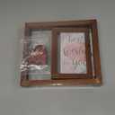 Vetbuosa Memorial Gifts for Loss of Father,Rotating Wooden Picture Frame, Sympathy Gift Keepsake, Healing Grief Gift for Loss of Dad, Remembrance for Funerals, Memorial Ceremonies, Fits 4x6 In Photo