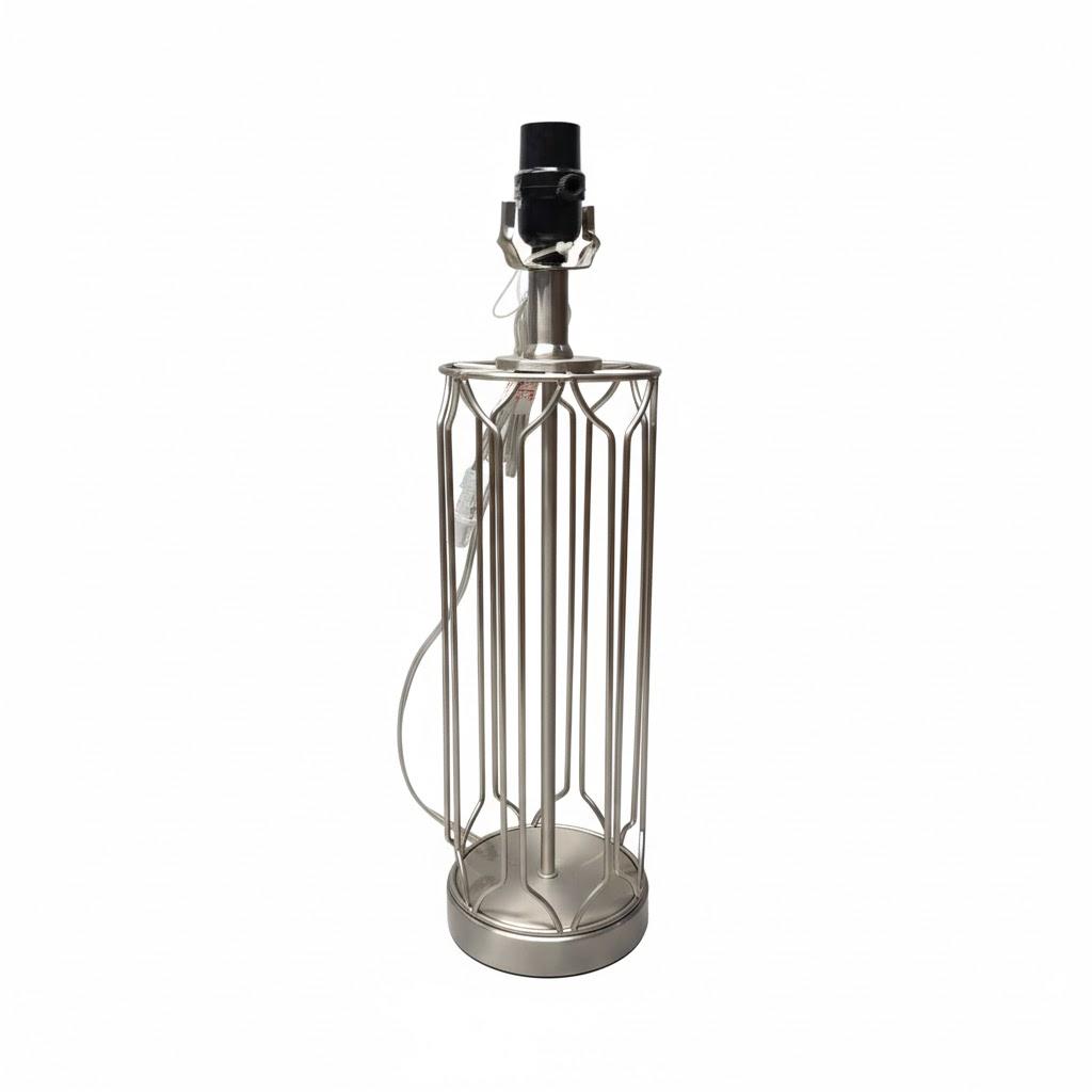 Lamp Holder, Lamp Base, Antique Brass, Silver