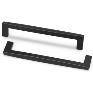 goldenwarm Cabinet Pulls (10 Pack) - 5in Black Zinc Alloy Kitchen Handles, Bathroom Cabinet Pulls for Cabinets, Cupboard, Closet - Sturdy, Easy to Install, Rust Resistant