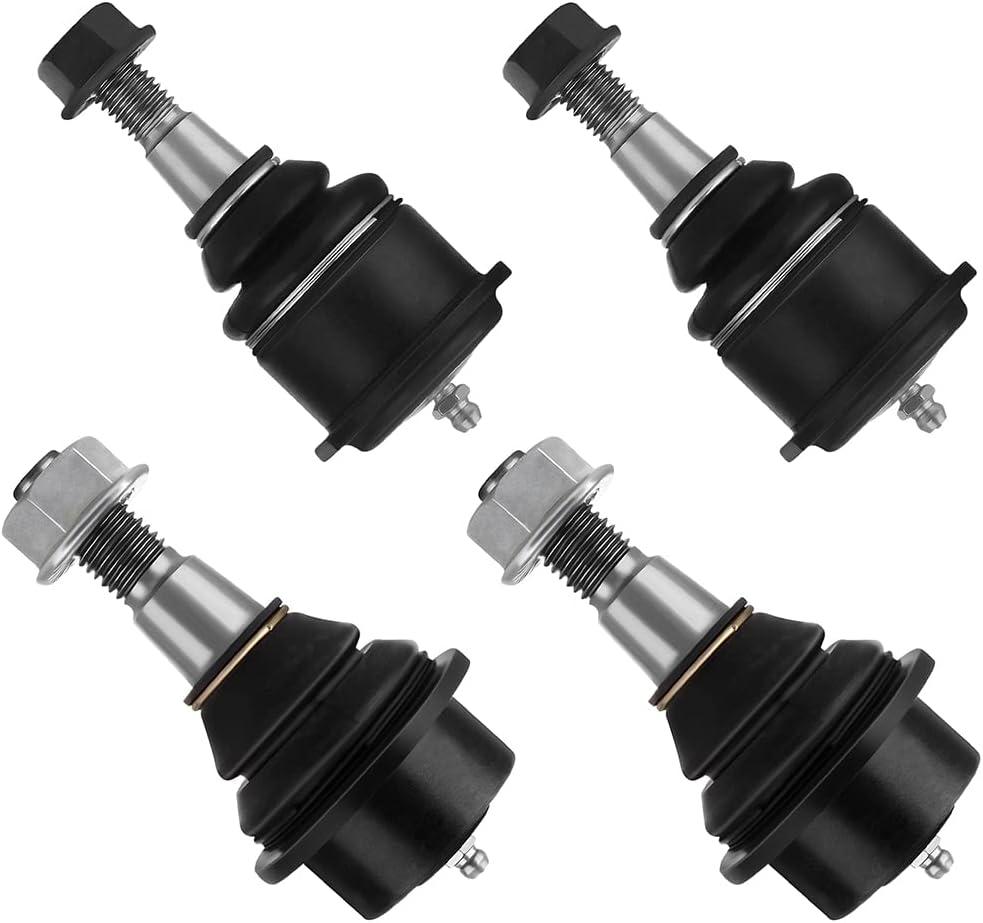 SCITOO 4pcs Front Suspension Kit Lower Upper Ball Joint Fit 1999-2006 For Chevy Silverado 1500 4WD AWD For Gmc Sierra 1500 4WD AWD 2000-2006 Tahoe